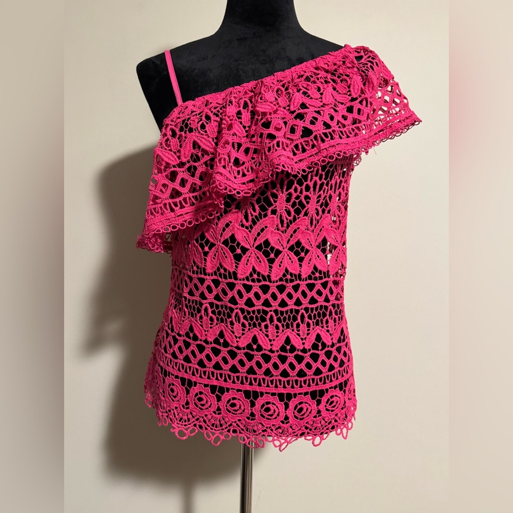 NWT Lulumari Pink Floral Boho Swim Cover Up size small
